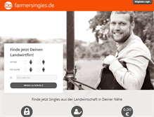 Tablet Screenshot of farmersingles.de